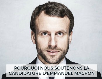 Pourquoi nous soutenons la candidature de Macron