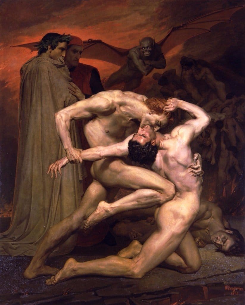 Dante et Virgile (Bouguereau, 1850)