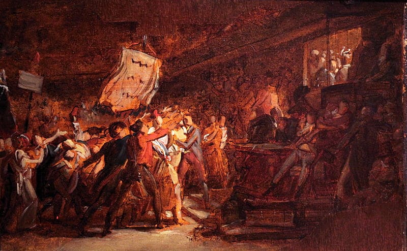 Le peuple français demandant la destitution du tyran (François Gérard, 1792)